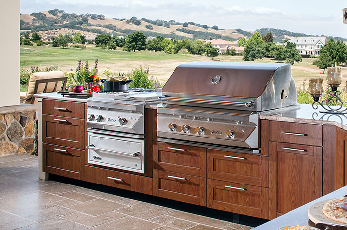 Outdoor Wood Cabinets Vs Stainless, Steel Kitchen Cabinets Vs Wood