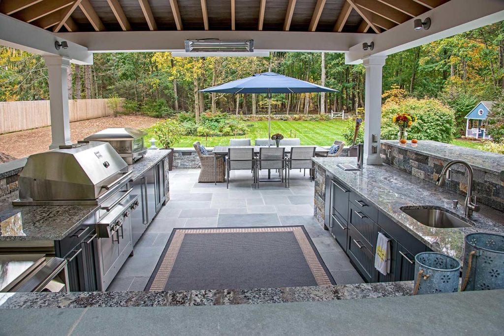 outdoor kitchen roof designs