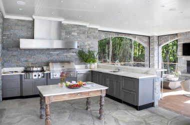 Concrete Outdoor Kitchen vs. Stainless Steel