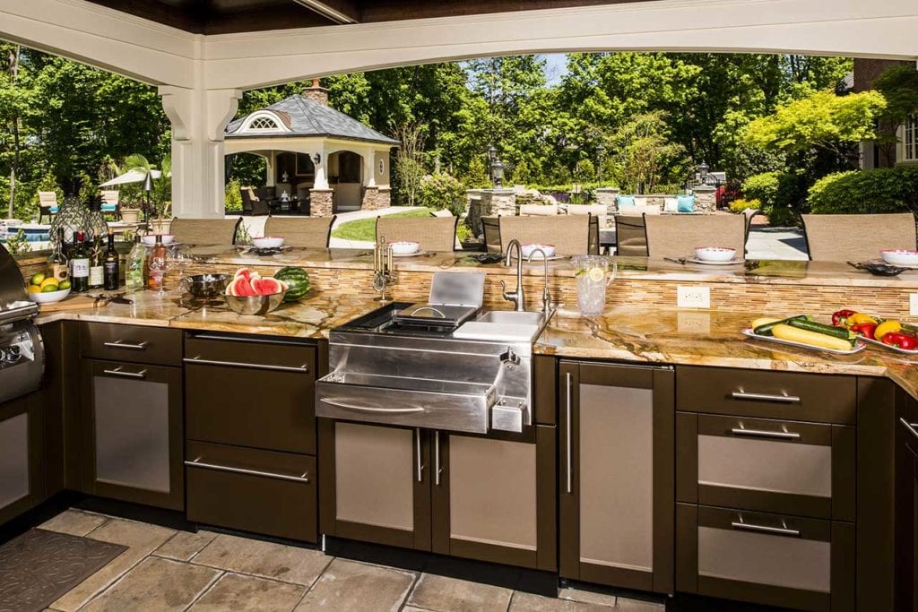 Best Outdoor Kitchen Countertop Ideas, Can Solid Surface Countertops Be Used Outdoors