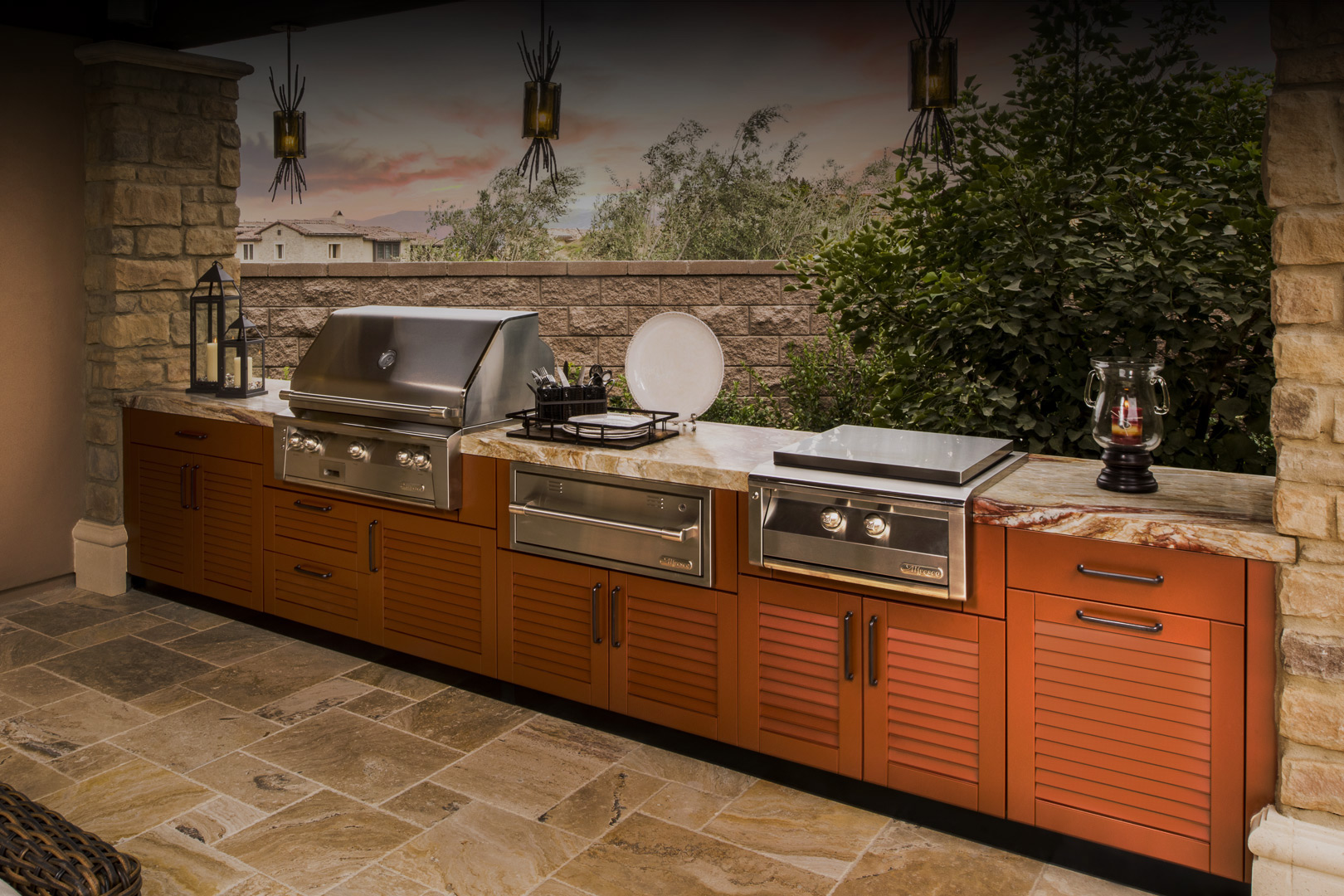 Luxury Stainless Steel Outdoor Kitchens | Brown Jordan Outdoor Kitchens